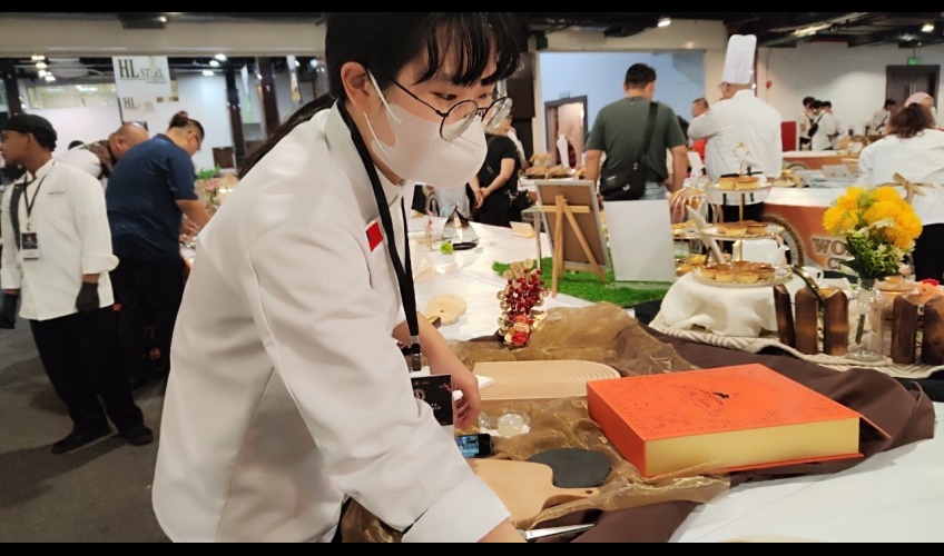 馬來西亞僑生陳慧筠來台就讀玄奘大學 圓烘焙夢