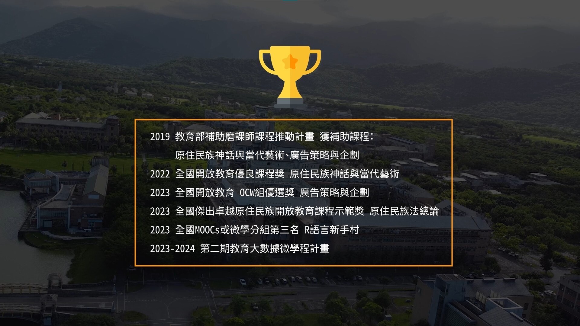 東華磨課師再創佳績！連三年度獲臺灣開放教育卓越獎